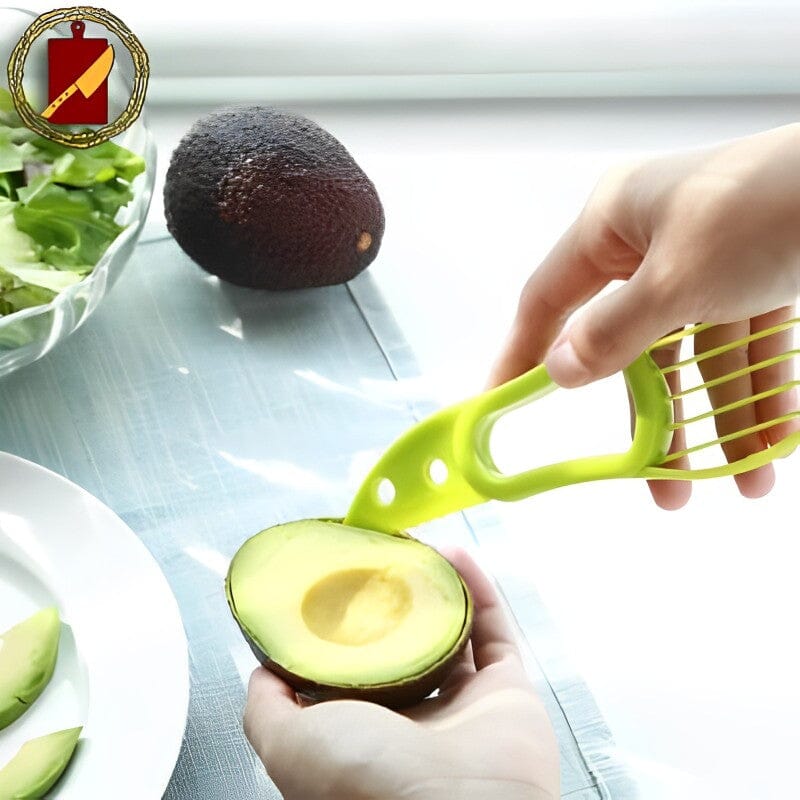 coupe-avocat-légumes-fruits-aliments-decoupe-denoyaute-noyau-crème-guacamole-vert-conception-3-en-1